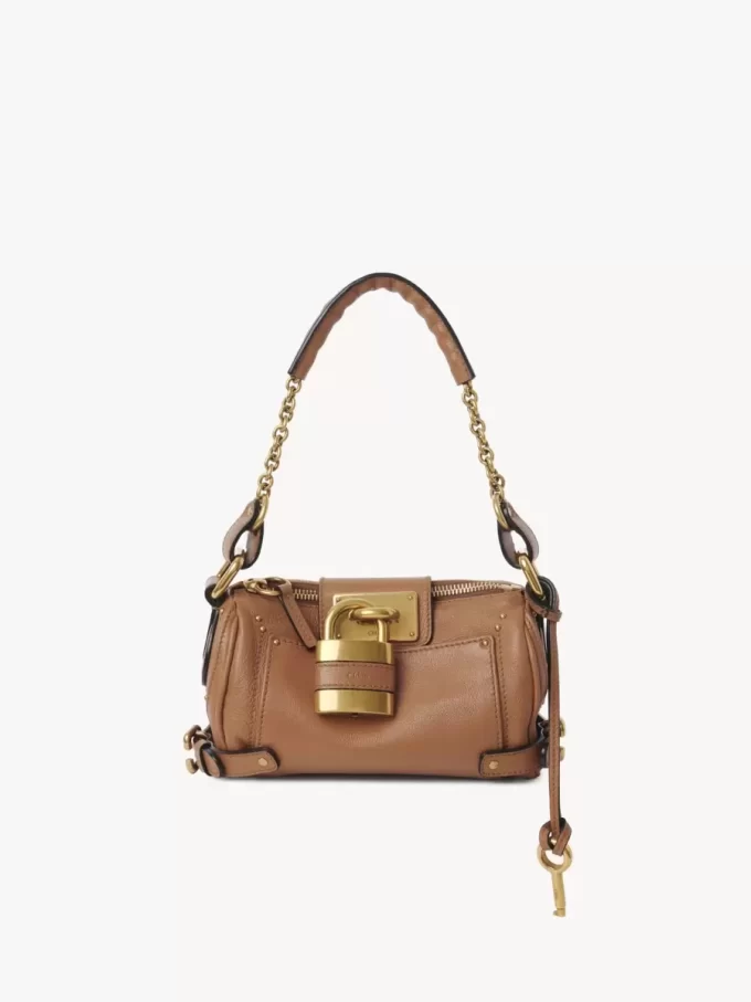 Bolso pequeño Paddington con cadena en piel granulada Bolso pequeño Paddington con cadena en piel granulada