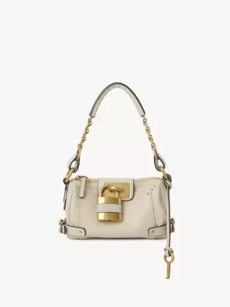 Bolso pequeño Paddington con cadena en piel granulada