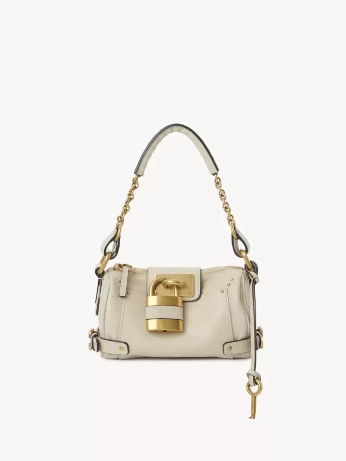 Bolso pequeño Paddington con cadena en piel granulada Bolso pequeño Paddington con cadena en piel granulada