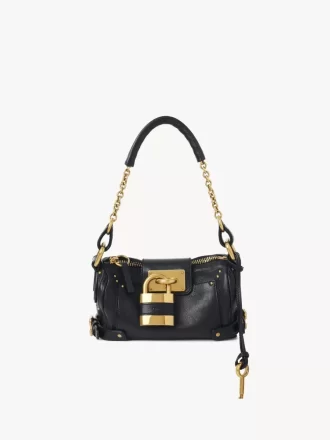 Bolso pequeño Paddington con cadena en piel granulada