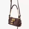 Bolso pequeño Paddington con cadena en piel granulada