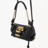 Bolso pequeño Paddington con cadena en piel granulada