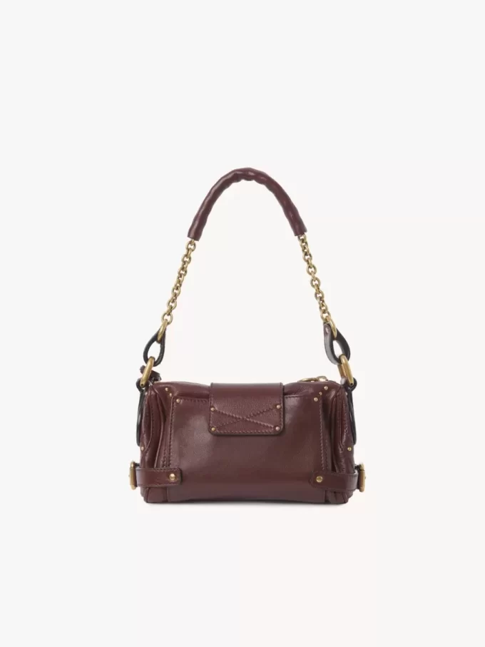 Bolso pequeño Paddington con cadena en piel granulada