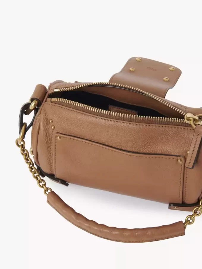 Bolso pequeño Paddington con cadena en piel granulada Bolso pequeño Paddington con cadena en piel granulada