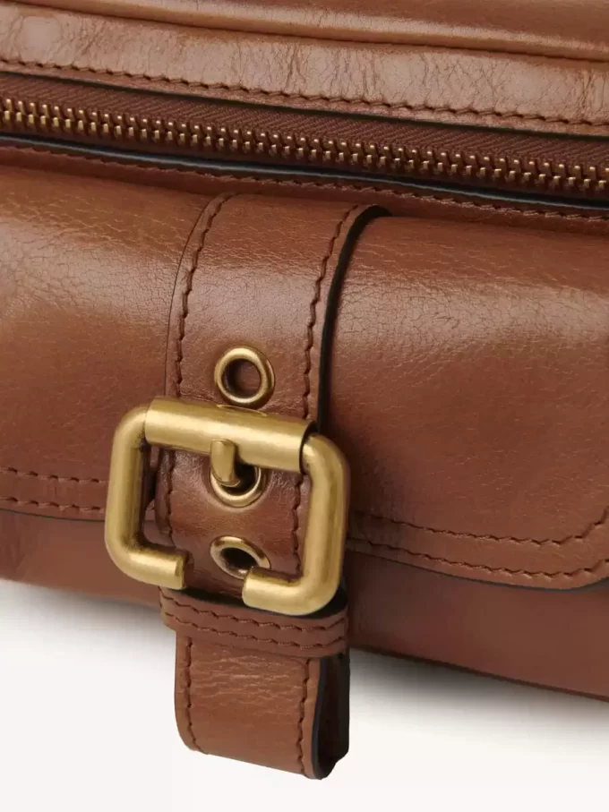 Bolso pequeño para cámara en piel brillante Bolso pequeño para cámara en piel brillante