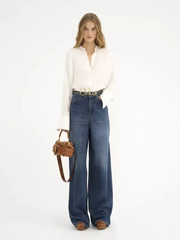 Bolso pequeño para cámara en piel brillante Bolso pequeño para cámara en piel brillante