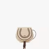 Bolso pequeño tipo sillín Marcie en fibras efecto rafia Bolso pequeño tipo sillín Marcie en fibras efecto rafia