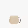 Bolso pequeño tipo sillín Marcie en fibras efecto rafia Bolso pequeño tipo sillín Marcie en fibras efecto rafia