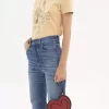Bolso plano Chloé Symbols Heart de piel granulada Bolso plano Chloé Symbols Heart de piel granulada