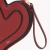 Bolso plano Chloé Symbols Heart de piel granulada Bolso plano Chloé Symbols Heart de piel granulada