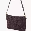 Bolso plano Summer Banana con asa en rafia Bolso plano Summer Banana con asa en rafia