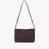 Bolso plano Summer Banana con asa en rafia Bolso plano Summer Banana con asa en rafia