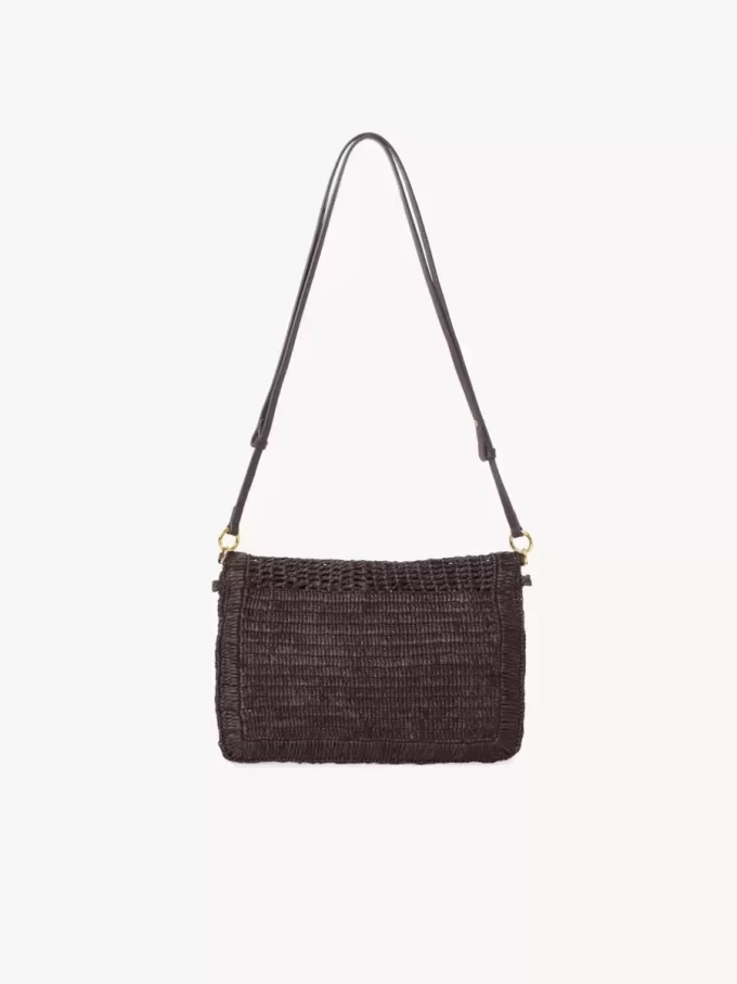 Bolso plano Summer Banana con asa en rafia Bolso plano Summer Banana con asa en rafia