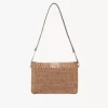 Bolso plano Summer Banana con asa en rafia Bolso plano Summer Banana con asa en rafia