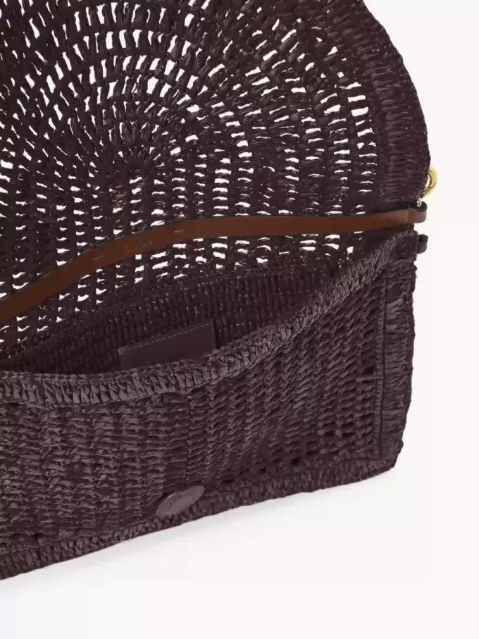 Bolso plano Summer Banana con asa en rafia Bolso plano Summer Banana con asa en rafia