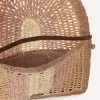 Bolso plano Summer Banana con asa en rafia Bolso plano Summer Banana con asa en rafia