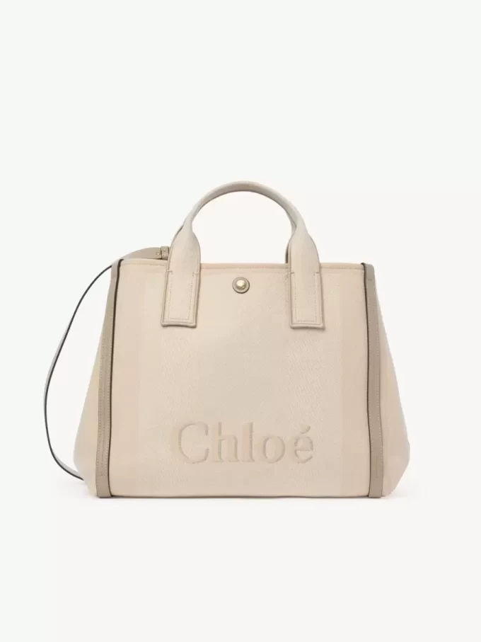 Bolso tote Chloé Carry de lona Bolso tote Chloé Carry de lona