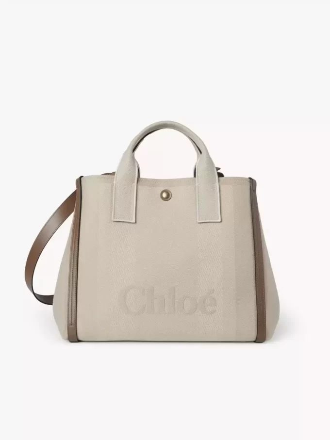 Bolso tote Chloé Carry de lona Bolso tote Chloé Carry de lona