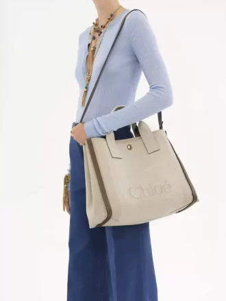 Bolso tote Chloé Carry de lona