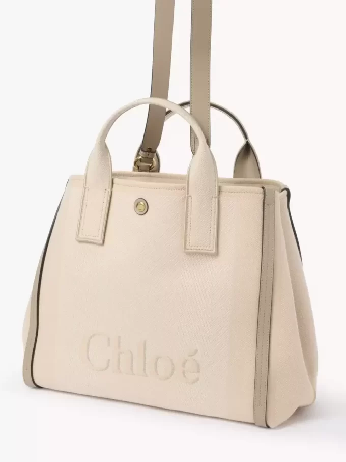 Bolso tote Chloé Carry de lona Bolso tote Chloé Carry de lona