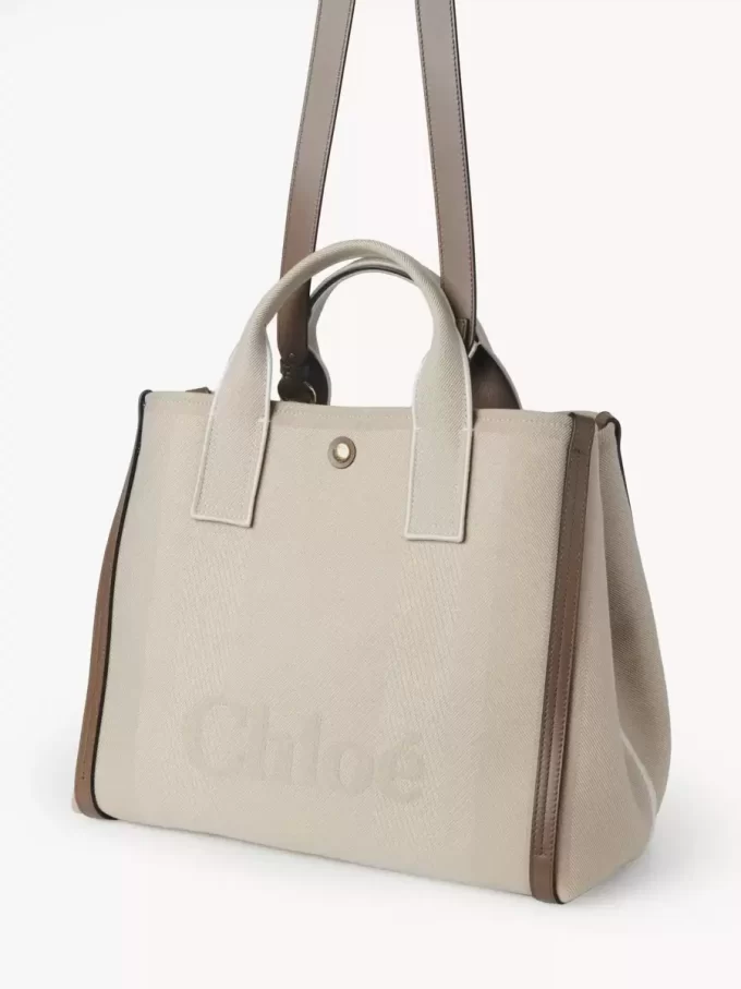Bolso tote Chloé Carry de lona Bolso tote Chloé Carry de lona