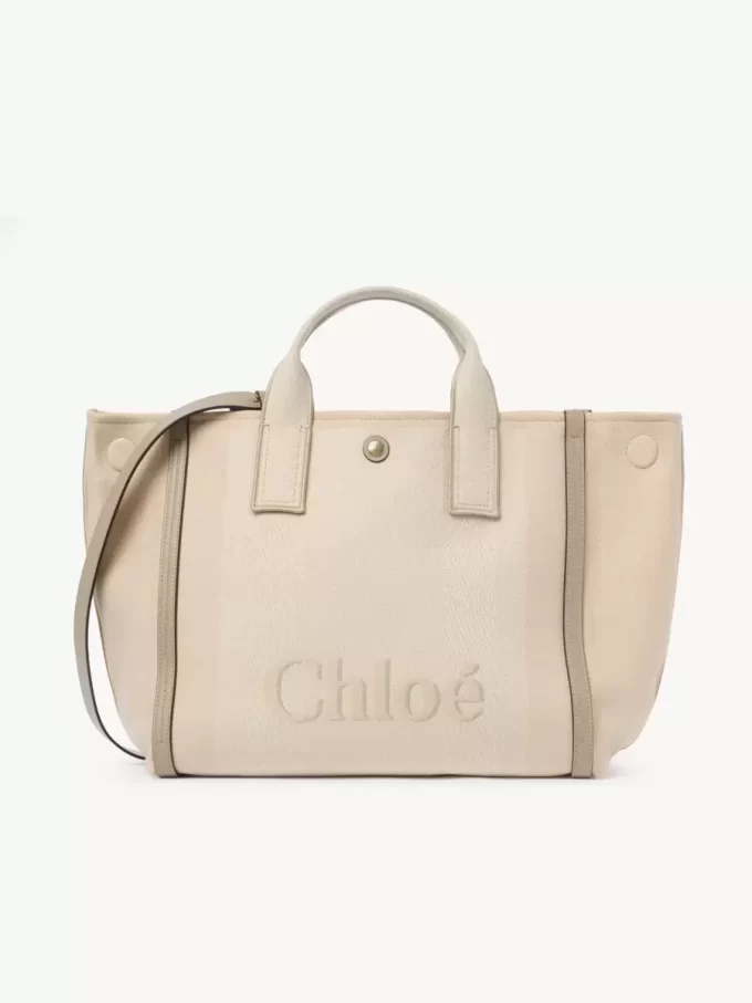 Bolso tote Chloé Carry de lona Bolso tote Chloé Carry de lona