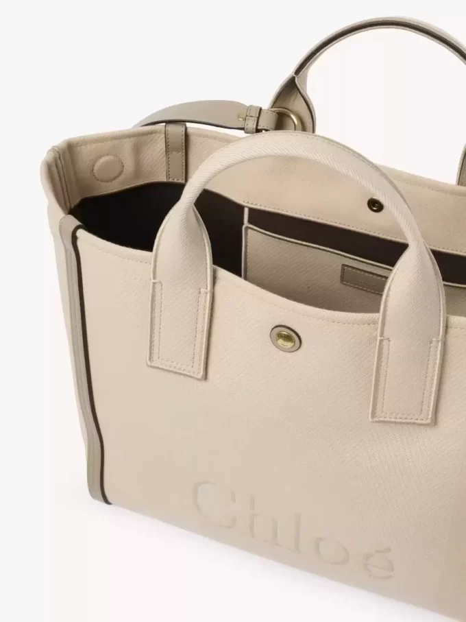 Bolso tote Chloé Carry de lona Bolso tote Chloé Carry de lona