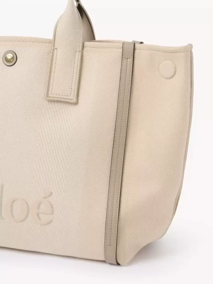 Bolso tote Chloé Carry de lona Bolso tote Chloé Carry de lona