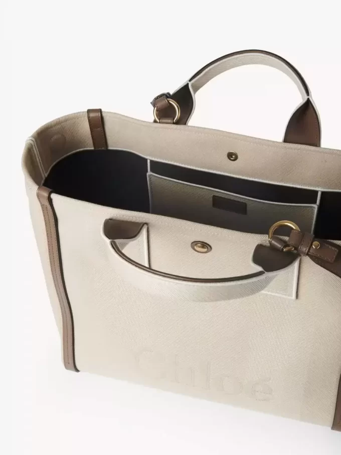 Bolso tote Chloé Carry de lona Bolso tote Chloé Carry de lona