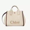 Bolso tote Chloé Carry en fibras efecto rafia