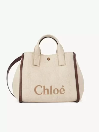 Bolso tote Chloé Carry en fibras efecto rafia