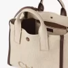 Bolso tote Chloé Carry en fibras efecto rafia