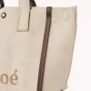 Bolso tote Chloé Carry en fibras efecto rafia