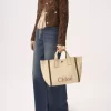 Bolso tote Chloé Carry en fibras efecto rafia