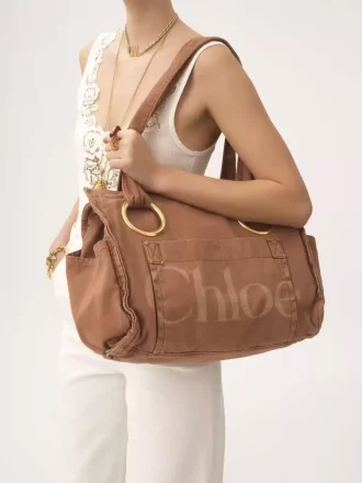 Bolso tote Chloé Plage de algodón