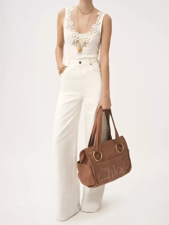 Bolso tote Chloé Plage de algodón