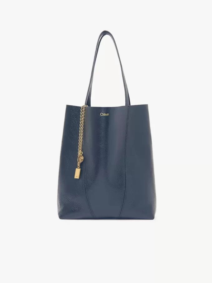 Bolso tote Chloé Spin de piel granulada