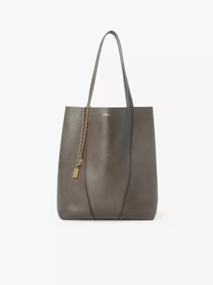 Bolso tote Chloé Spin de piel granulada