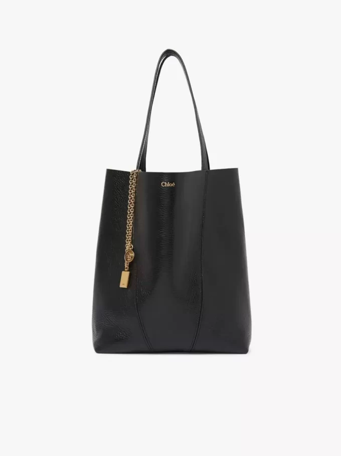 Bolso tote Chloé Spin de piel granulada