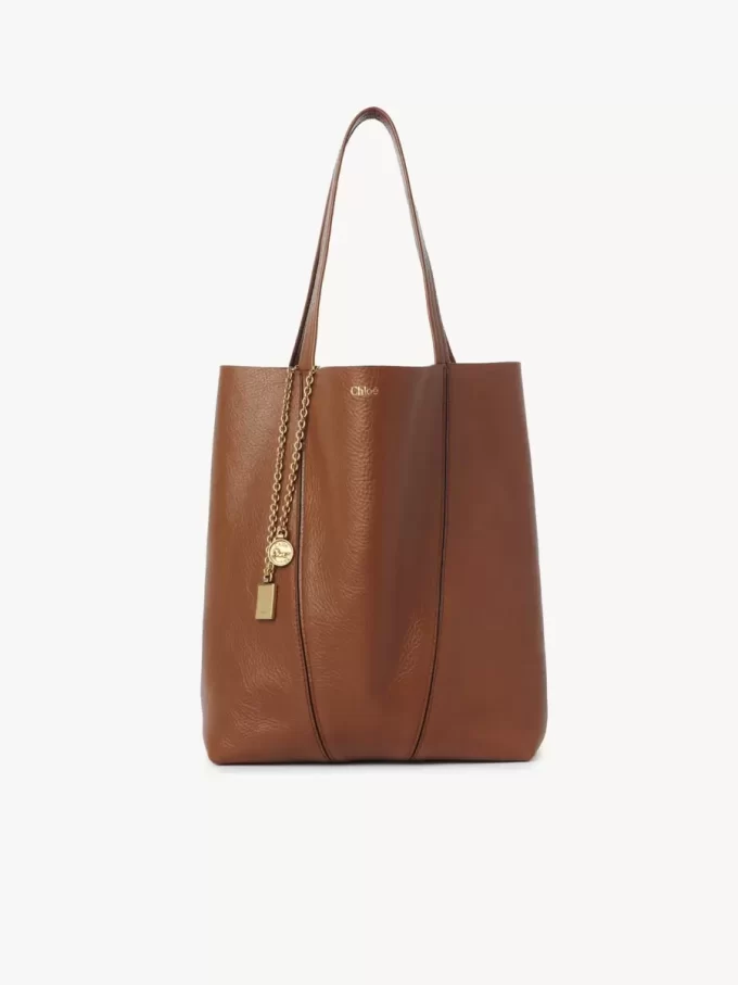 Bolso tote Chloé Spin de piel granulada