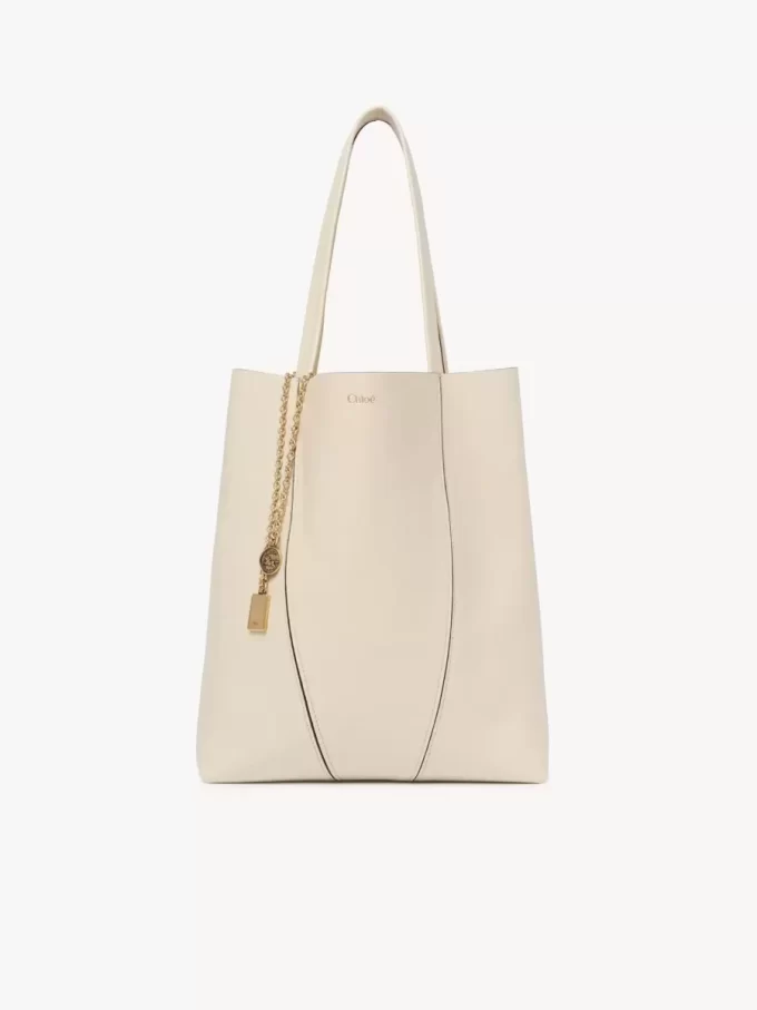 Bolso tote Chloé Spin de piel granulada