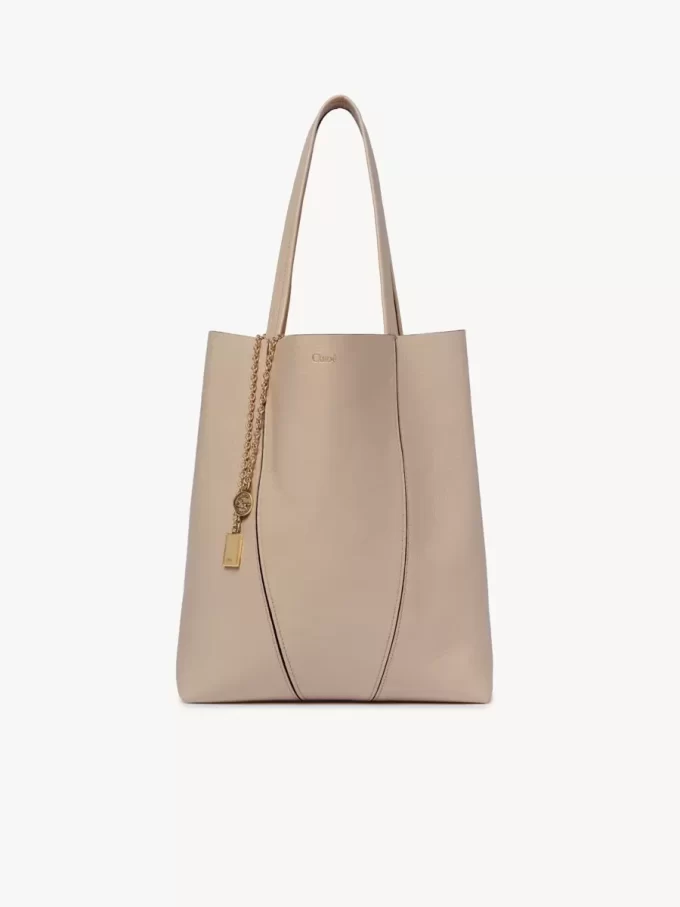 Bolso tote Chloé Spin de piel granulada