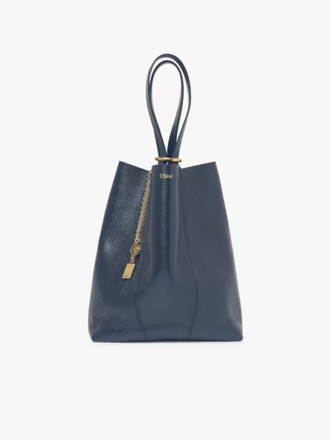 Bolso tote Chloé Spin de piel granulada