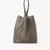 Bolso tote Chloé Spin de piel granulada