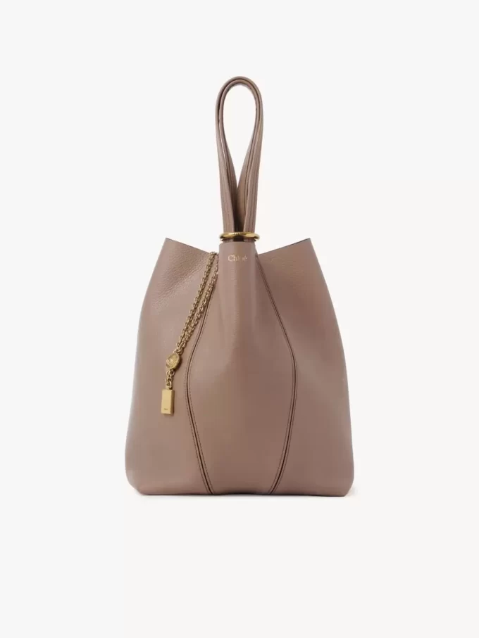 Bolso tote Chloé Spin de piel granulada