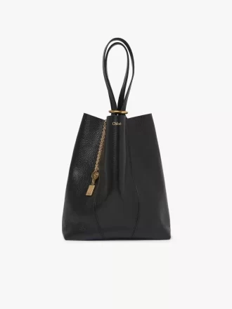 Bolso tote Chloé Spin de piel granulada