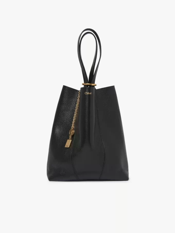 Bolso tote Chloé Spin de piel granulada