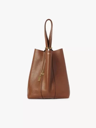 Bolso tote Chloé Spin de piel granulada