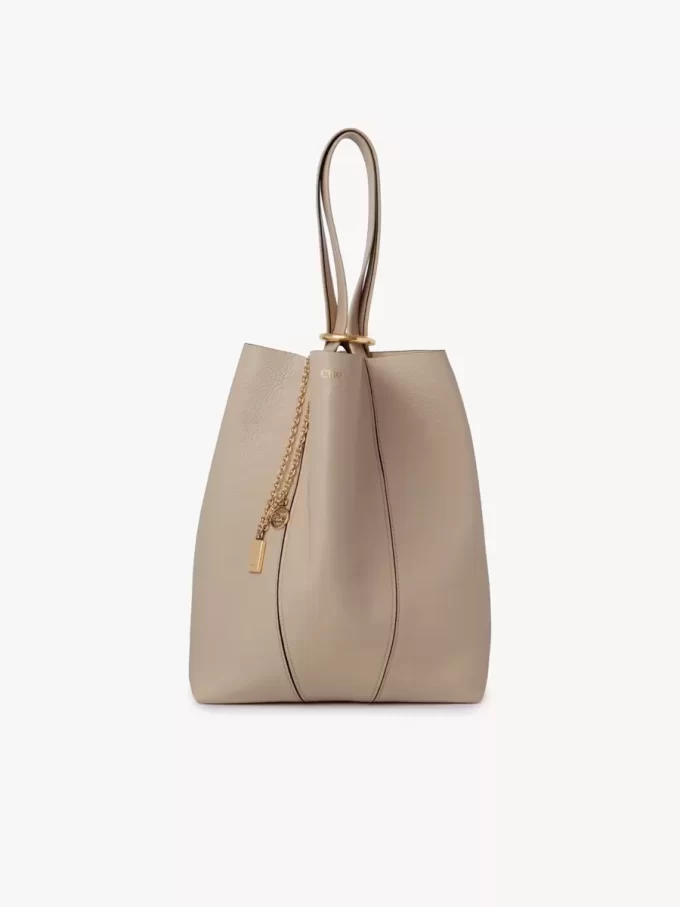 Bolso tote Chloé Spin de piel granulada