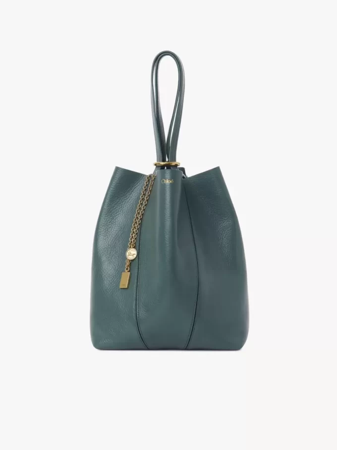 Bolso tote Chloé Spin de piel granulada Bolso tote Chloé Spin de piel granulada